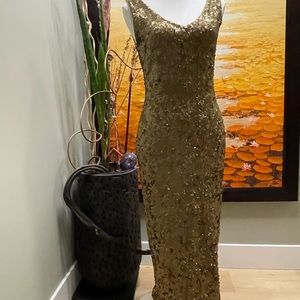 Donna Karan NY Sequined Body Con Dress